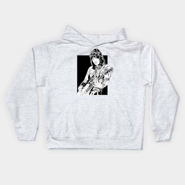 Classic guitarist Kids Hoodie by DavidJohan_Design